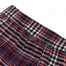 Load image into Gallery viewer, Plaid Pleated Mini Wrap Skirt