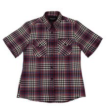 Load image into Gallery viewer, Plaid Short Sleeve Button Up Shirt