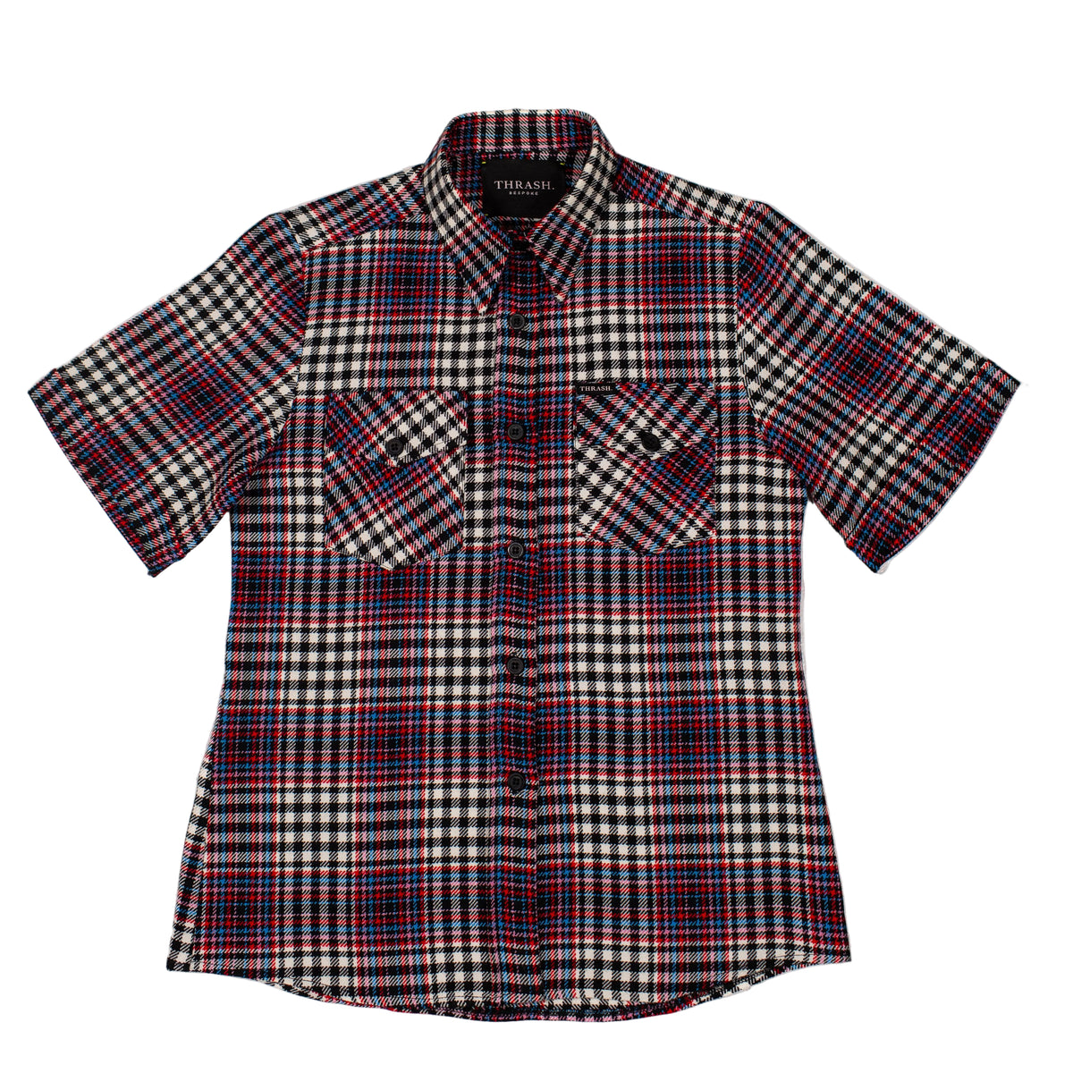 mens short sleeve plaid dress shirts Kimes Ranch Men's Grande Plaid Shirt Small Red