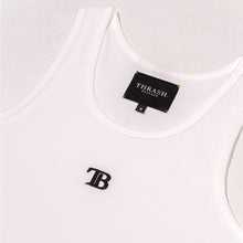 Load image into Gallery viewer, Mens Embroidered Logo Tank - White
