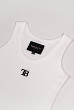 Load image into Gallery viewer, Womens Embroidered Logo Tank - White
