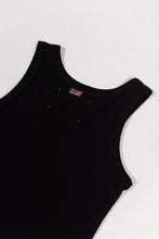 Load image into Gallery viewer, Womens Embroidered Tank - Black
