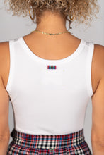 Load image into Gallery viewer, Womens Embroidered Logo Tank - White
