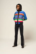 Load image into Gallery viewer, Coated Western Serape Bomber Jacket
