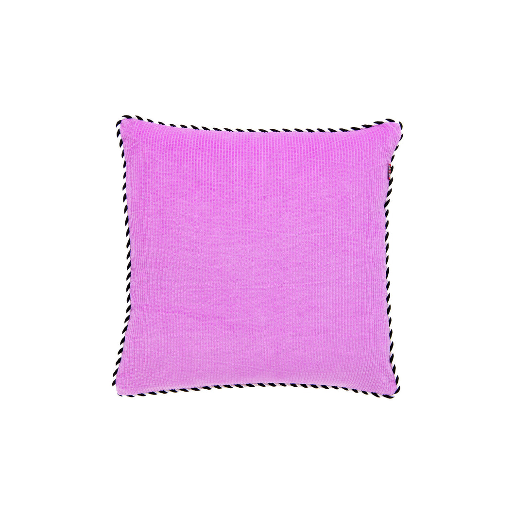 Pink corduroy Throw Pillow