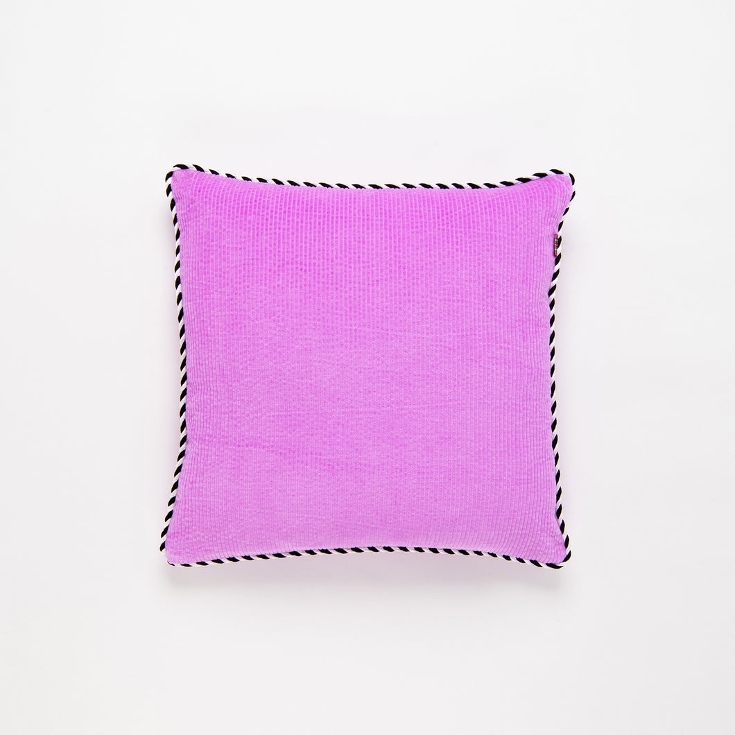 Pink corduroy Throw Pillow